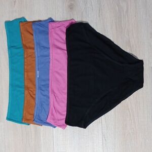 NWT 1X plus size panties, underwear bundle set. Full figured women. Multicolor